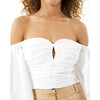 Women's Holly Top, Optic White - Blouses - 5 - thumbnail