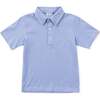 Griffin Boys' Pima Cotton Polo Golf Shirt, Blue Stripes - Polo Shirts - 1 - thumbnail