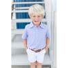 Griffin Boys' Pima Cotton Polo Golf Shirt, Blue Stripes - Polo Shirts - 3