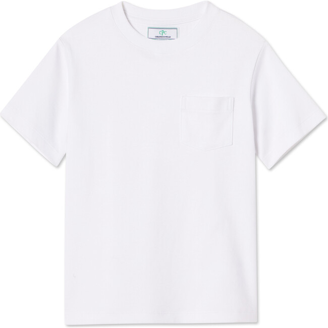 Kellan Short Sleeve Pocket Solid T-Shirt, Bright White - Tees - 1