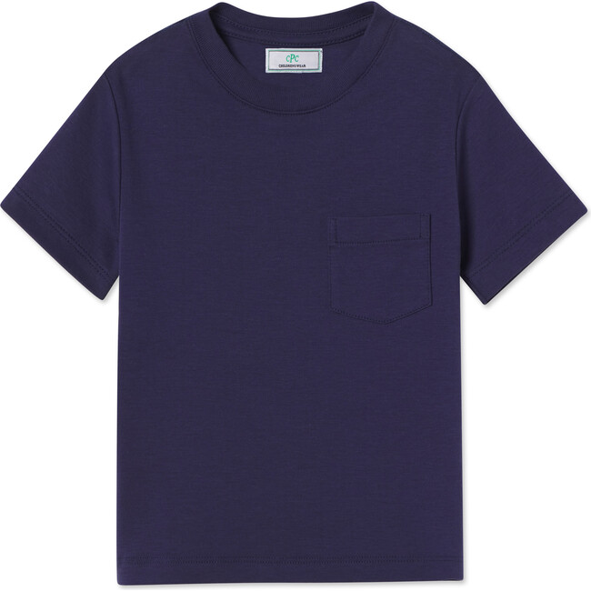 Kellan Short Sleeve Pocket Solid T-Shirt, Blue Ribbon
