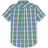 Owen Short Sleeve Summit Plaid Stretch Poplin Buttondown Shirt, Plaid - Shirts - 2