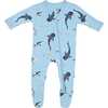 Zippered Footie, Stream Shark - Footie Pajamas - 1 - thumbnail