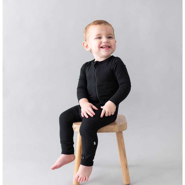 Zippered Romper, Midnight - Rompers - 2