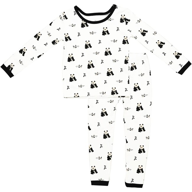 Toddler Pajama Set, Black and White Zen - Pajamas - 1