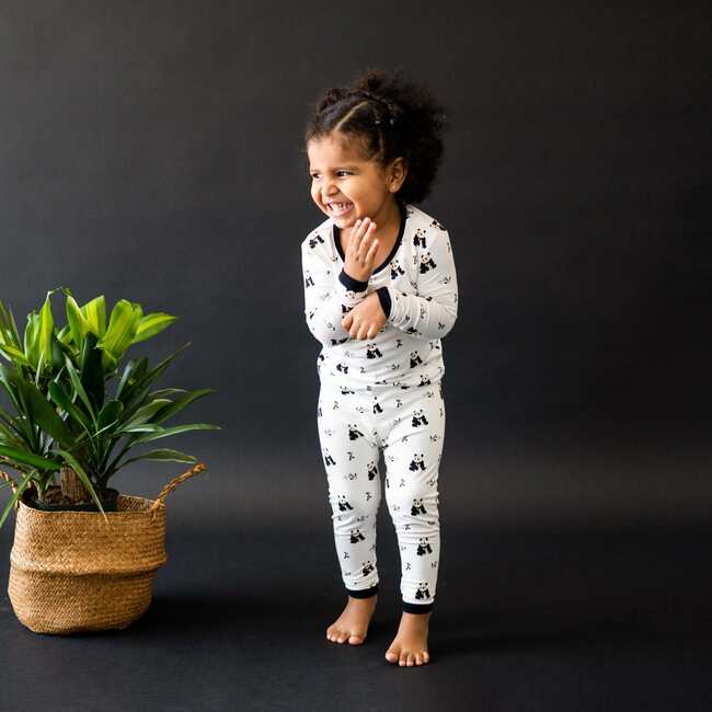 Toddler Pajama Set, Black and White Zen - Pajamas - 2