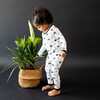 Toddler Pajama Set, Black and White Zen - Pajamas - 3 - thumbnail