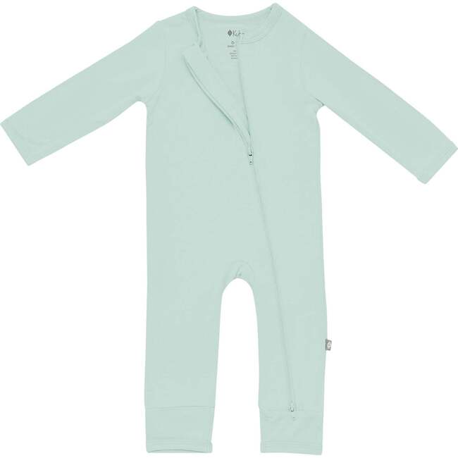 Zippered Romper, Sage - Rompers - 6