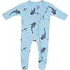 Zippered Footie, Stream Shark - Footie Pajamas - 5