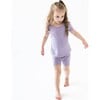 Short Sleeve Toddler Pajama Set, Taro - Pajamas - 2