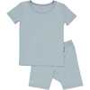 Short Sleeve Toddler Pajama Set, Fog - Pajamas - 1 - thumbnail