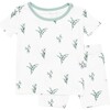 Short Sleeve Toddler Pajama Set, Eucalyptus - Pajamas - 1 - thumbnail