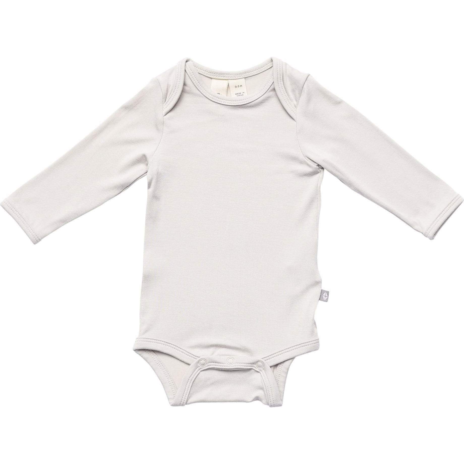 Long Sleeve Bodysuit, Oat - Bodysuits - 1