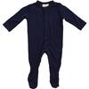 Footie, Navy - Footie Pajamas - 1 - thumbnail