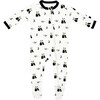Zippered Footie, Black and White Zen - Rompers - 1 - thumbnail