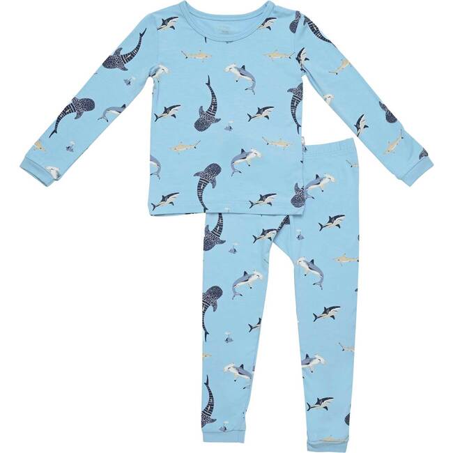 Toddler Pajama Set, Stream Shark - Pajamas - 1