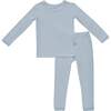 Toddler Pajama Set, Fog - Pajamas - 1 - thumbnail