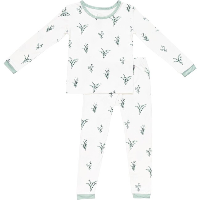 Toddler Pajama Set, Eucalyptus - Pajamas - 1