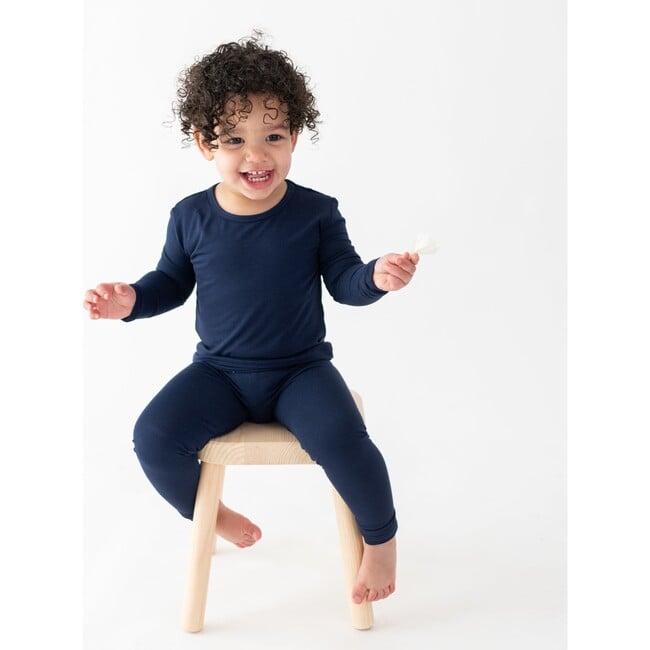 Toddler Pajama Set, Navy - Pajamas - 2