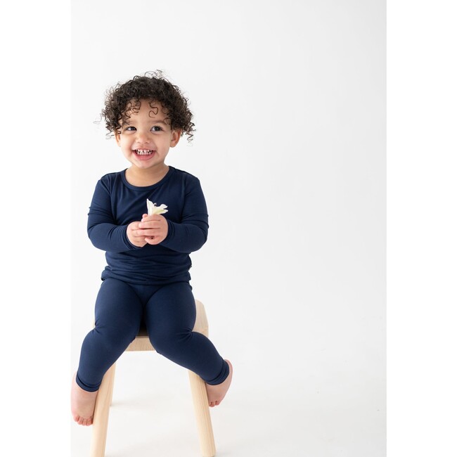 Toddler Pajama Set, Navy - Pajamas - 3