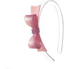 Pink Satin Bow Tie Headband - Headbands - 1 - thumbnail