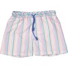 Liberty Stripes Classic Swim Shorts, Pink, Blue And Green - Swim Trunks - 1 - thumbnail