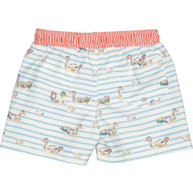Duck Family Classic Swim Shorts, Blue And Red - Swim Trunks - 2