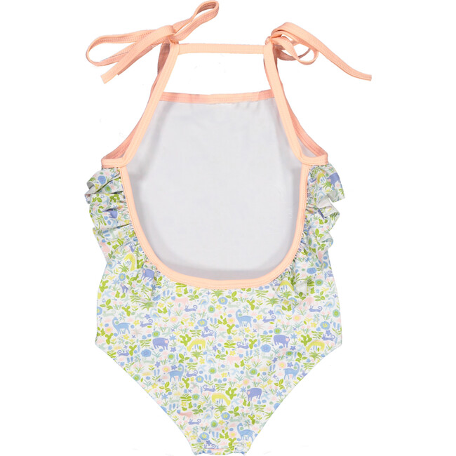 Into The Woods One-Piece Swimsuit, Blush And Green - One Pieces - 2