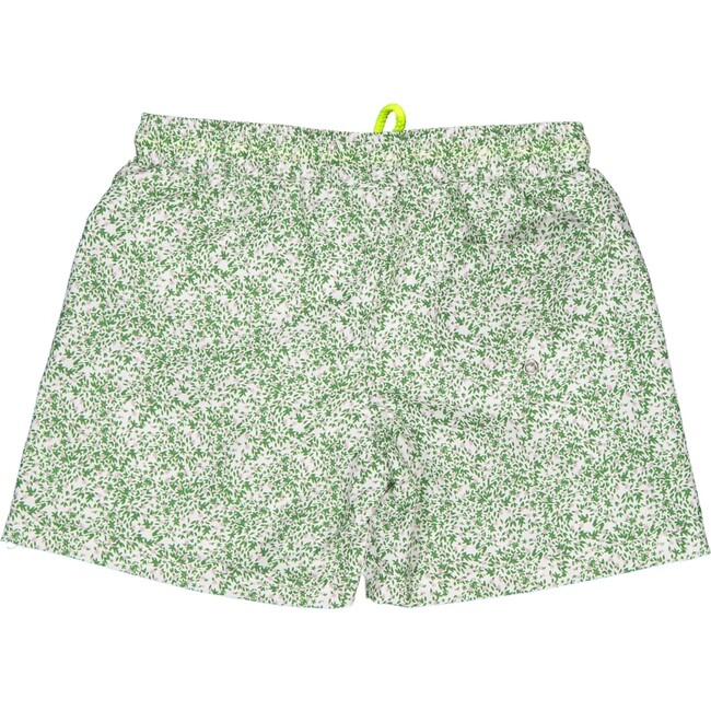 Magic Garden Classic Swim Shorts, Green And Pink - Swim Trunks - 2