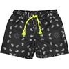 Dark Bandana Classic Swim Shorts, Dark Grey, Black And Yellow - Swim Trunks - 1 - thumbnail