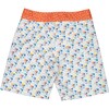 Cycling Surfer Swim Shorts, Blue And Brick - Swim Trunks - 2