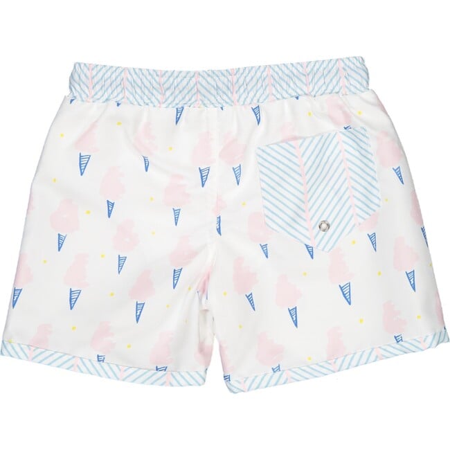 Ice Cream Classic Swim Shorts, White, Blue And Pink - Swim Trunks - 2