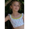 Apple Ice Cream Two-Piece Swimsuit, White, Pink, Blue And Yellow - Two Pieces - 4