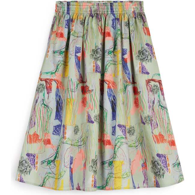 Lurdes Midi Skirt With Side Pockets, Menta