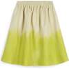 Lurdes Dip-Dyed Midi Skirt With Side Pockets, Dip Lime - Skirts - 1 - thumbnail