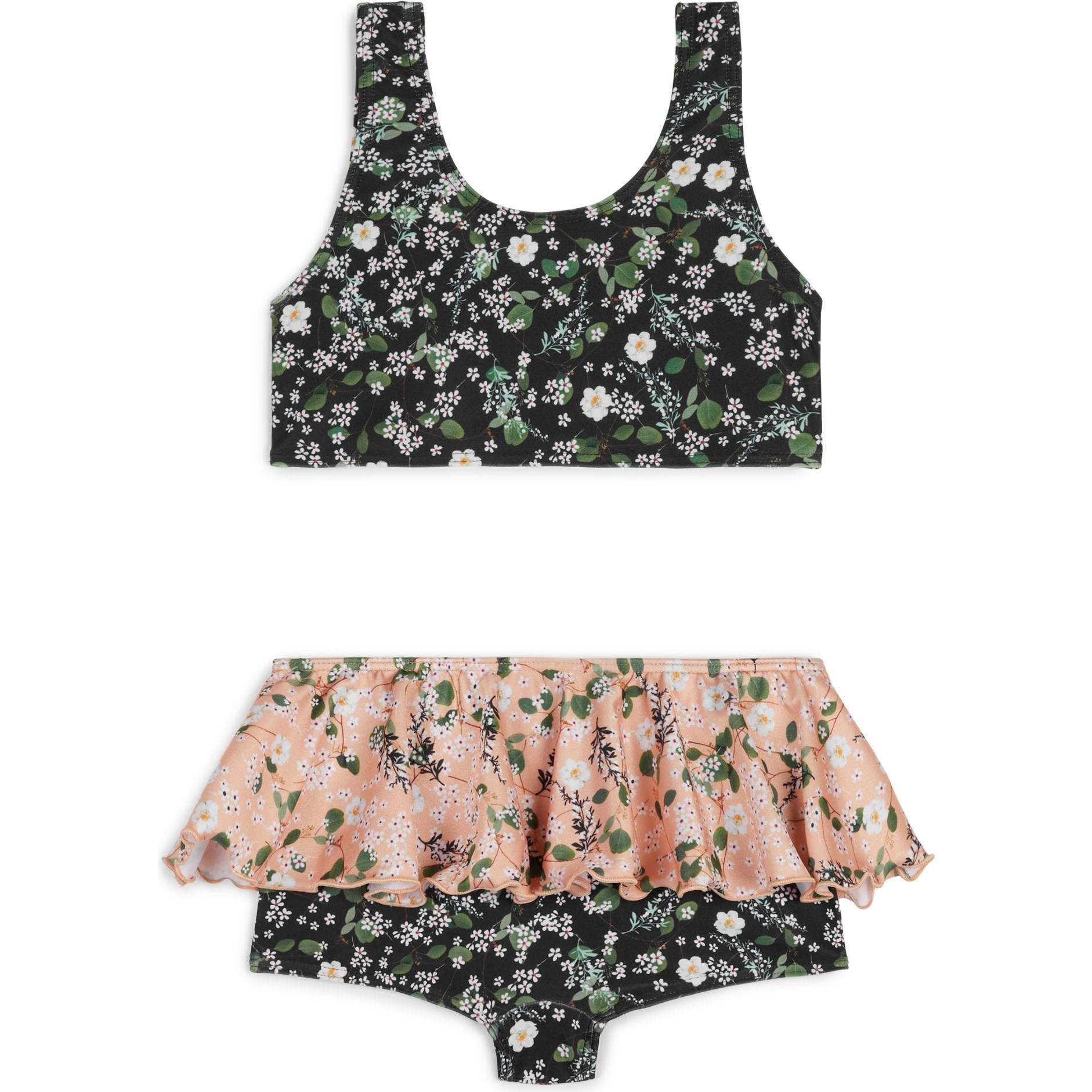 Mercedes Bikini With Contrasted Waist Frill, Garden - Two Pieces - 1