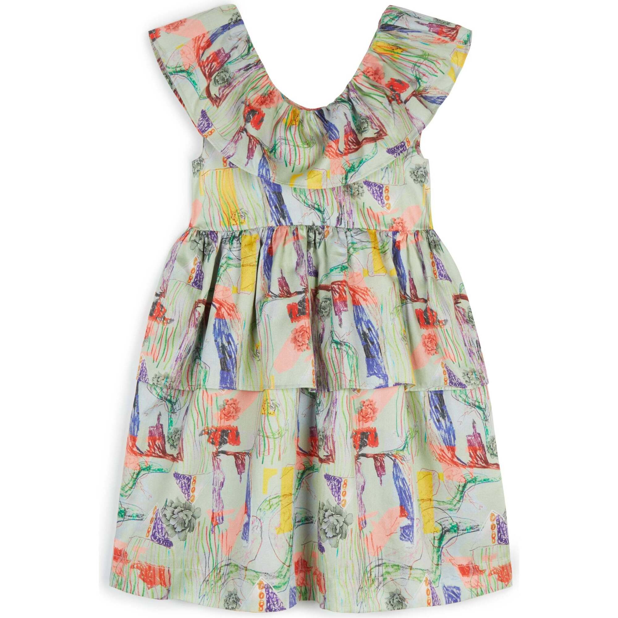 Lucrécia Sleeveless Midi Dress, Menta - Dresses - 1