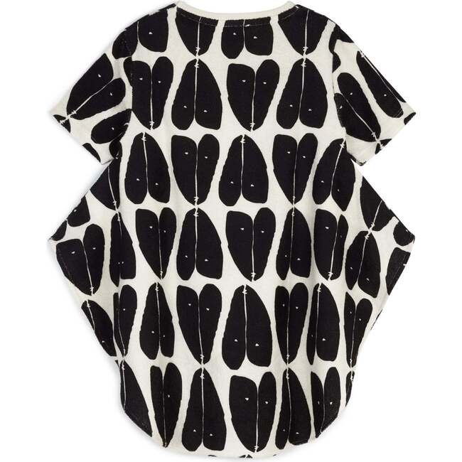Luana Short Sleeve Tunic, Coração Black - Shirts - 5