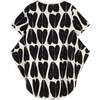 Luana Short Sleeve Tunic, Coração Black - Shirts - 5