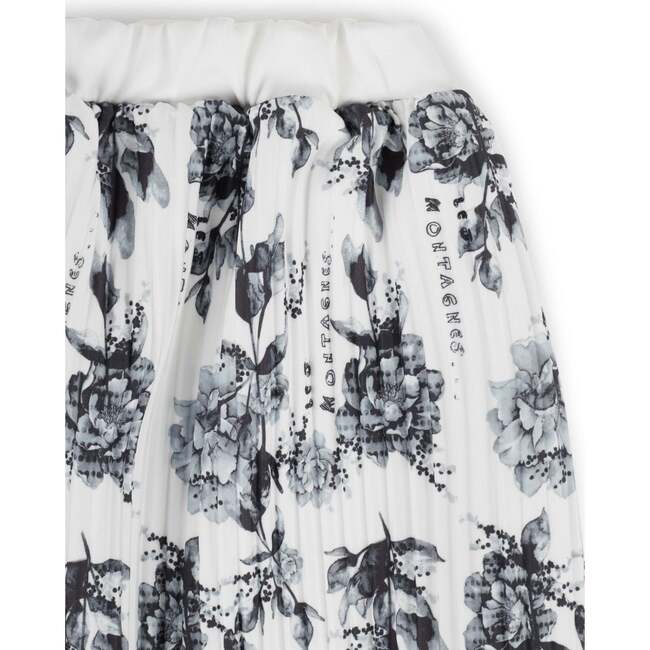 Marlene Pleated Midi Skirt, Flowers Cru - Skirts - 6