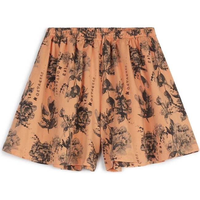 Joana Dyed Midi Shorts, Flowers Peach