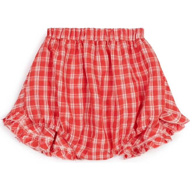 Luisa Shorts With Gathered Skirt, Cherry Check - Shorts - 4