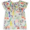 Clarissa Oversized Collar Sleeveless Blouse, Menta - Blouses - 1 - thumbnail