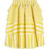 Deolinda Contrasted Panelled Long Skirt, Yellow Stripes - Skirts - 1 - thumbnail