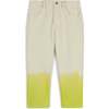 Filipe Dip-Dyed Trousers, Dip Lime - Jeans - 1 - thumbnail