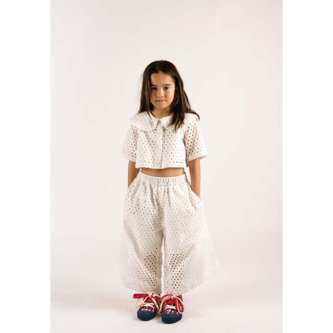 Elsa Embroidered Cropped Trousers, Hoop - Skirts - 2