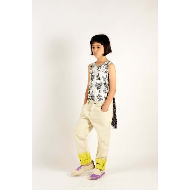 Filipe Dip-Dyed Trousers, Dip Lime - Jeans - 3