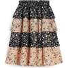 Deolinda Contrasted Panelled Long Skirt, Garden - Skirts - 4