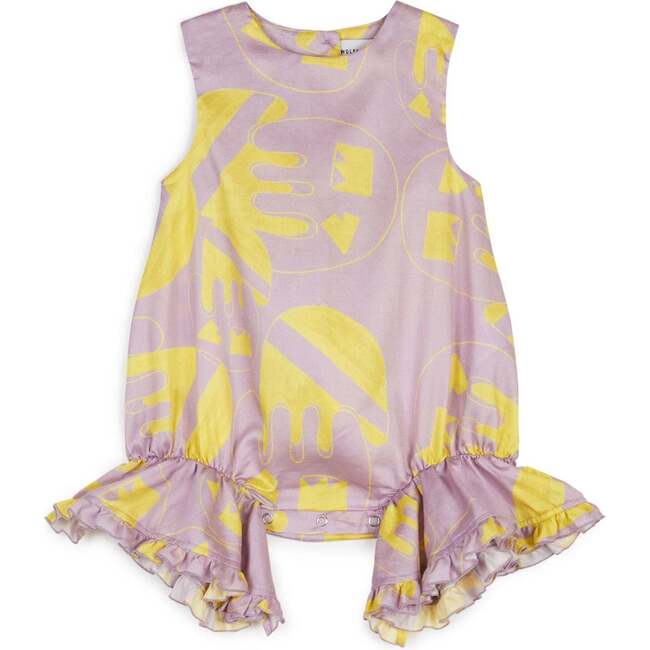 Rosalina Sleeveless Frilled Jumpsuit, Alfabeto - Rompers - 1