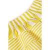 Deolinda Contrasted Panelled Long Skirt, Yellow Stripes - Skirts - 5 - thumbnail